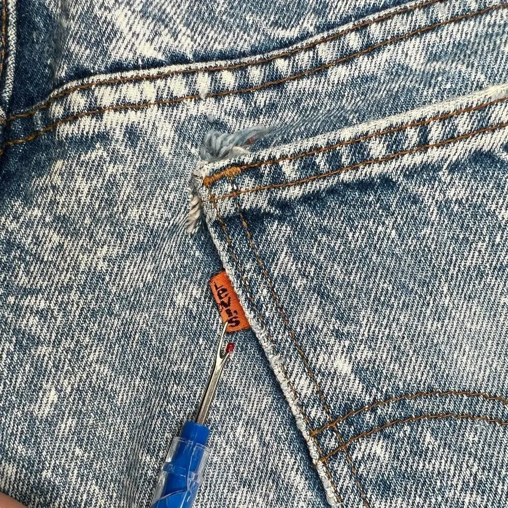 Levi's 505 Jeans Men’s‎ 34 Acid Wash Orange Tag Vintage USA Straight Leg Denim